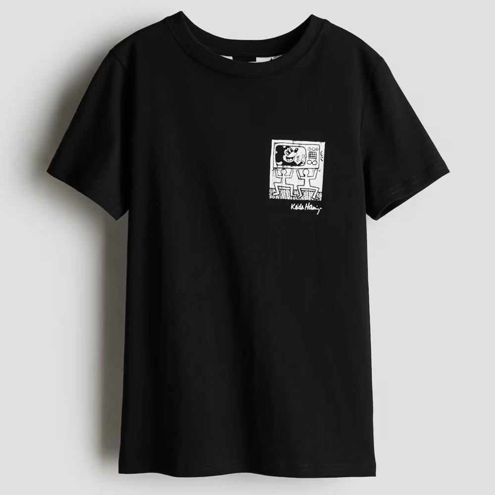 Black H&M and Disney Graphic girls T-Shirt